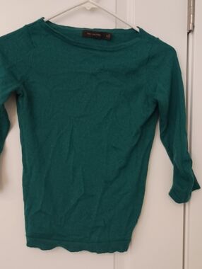 The Limited Teal Ribbed Knit Top
